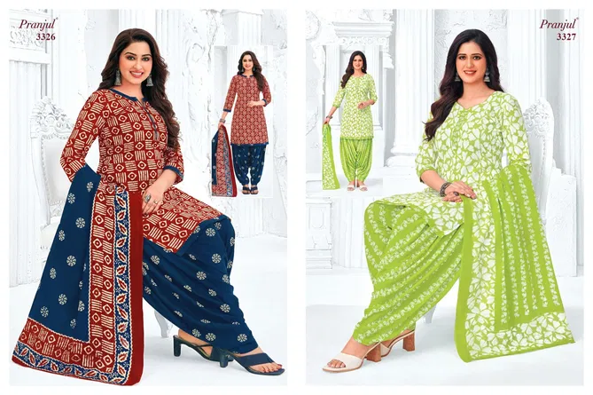 Priyanshi Vol 33 By Pranjul Printed Cotton Dress Material Wholesalers In Delhi